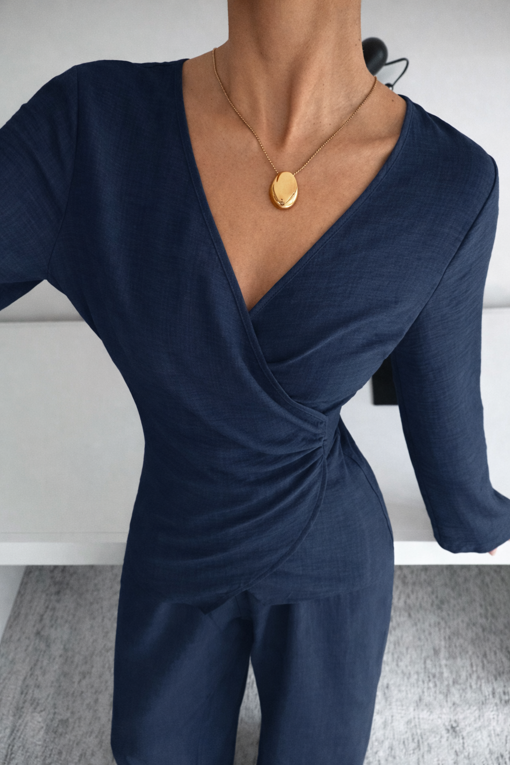 Waist Cinching Shirt Set Elegant Autumn Spring Women Outfit - UltraChic