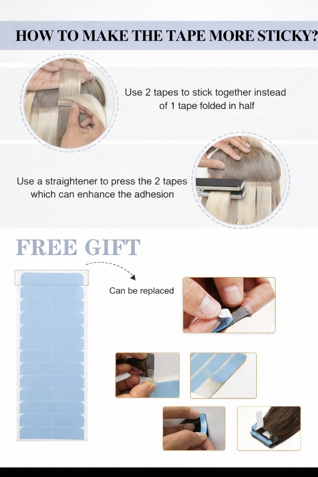 Tape In Human Hair Extensions Remy – Medium Ash Brown Seamless Straight Tape Hair Extensions for Women