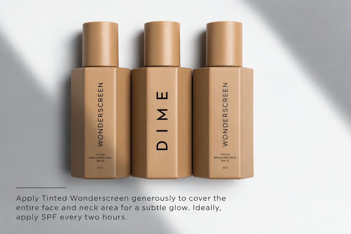 DIME Beauty Tinted Sunscreen SPF 30 – Glowy Mineral Face Sunscreen 50g