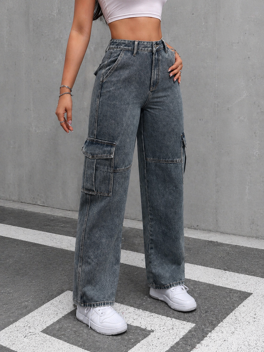 Straight Leg Jeans Y2K Vintage Fit Flattering Silhouette Summer Women Petite