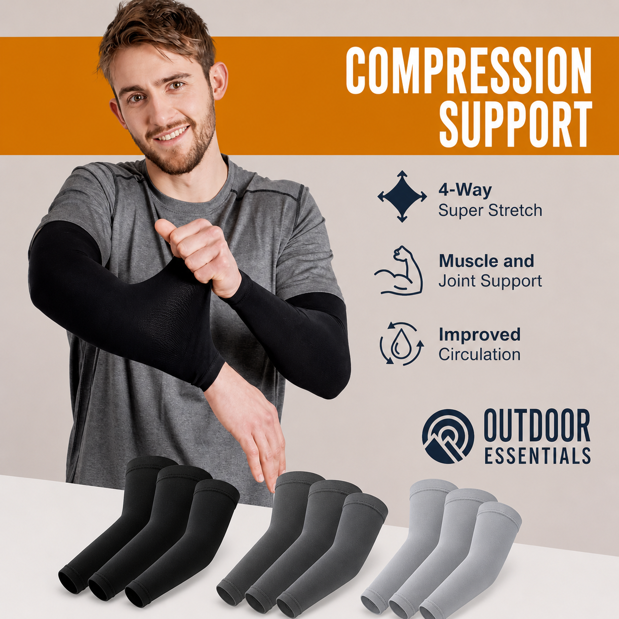 Arm Sleeves UPF 50 Cooling Protection Stay Fresh All Day Summer Unisex Outdoor Essentials CoolVent - UltraChic