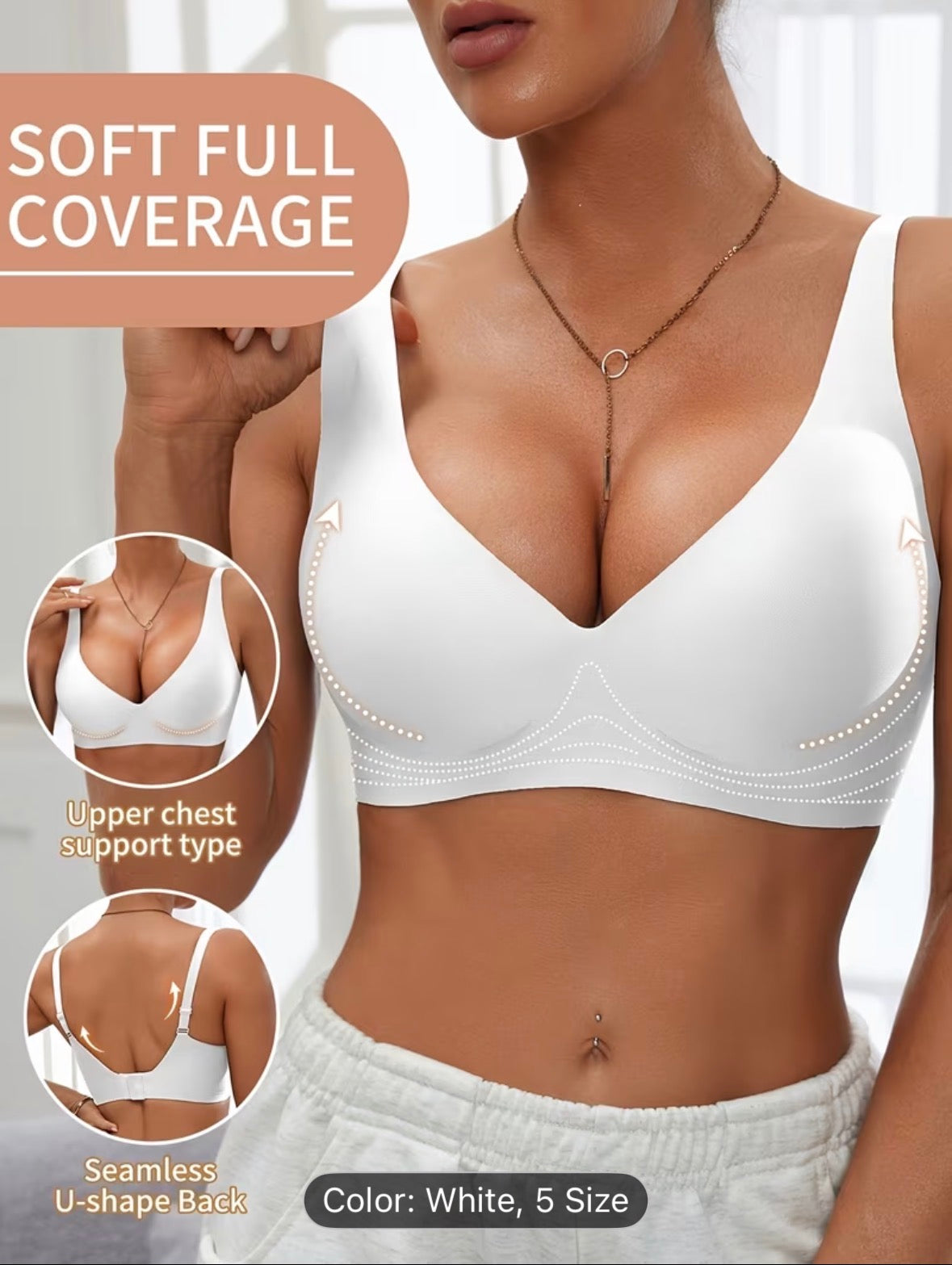 Sexy Jelly Push-Up Bra – High-Quality Comfortable Wireless Bra for Everyday Wear (Single Pack) - UltraChic