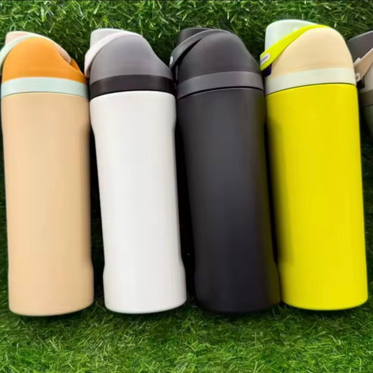 Insulated Stainless Steel Water Bottle with Straw – BPA-Free Leakproof Sports & Travel Hydration Bottle (24 oz)