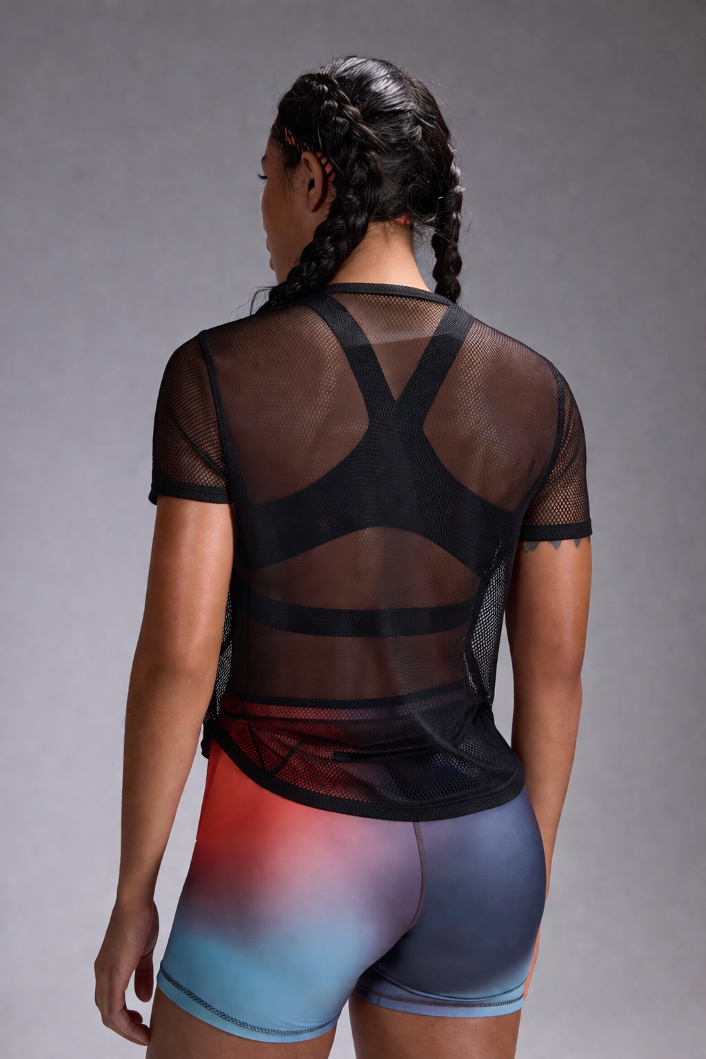 Women’s Hollow Mesh Sports T-Shirt – Breathable Lightweight Summer Activewear Casual Gym Top