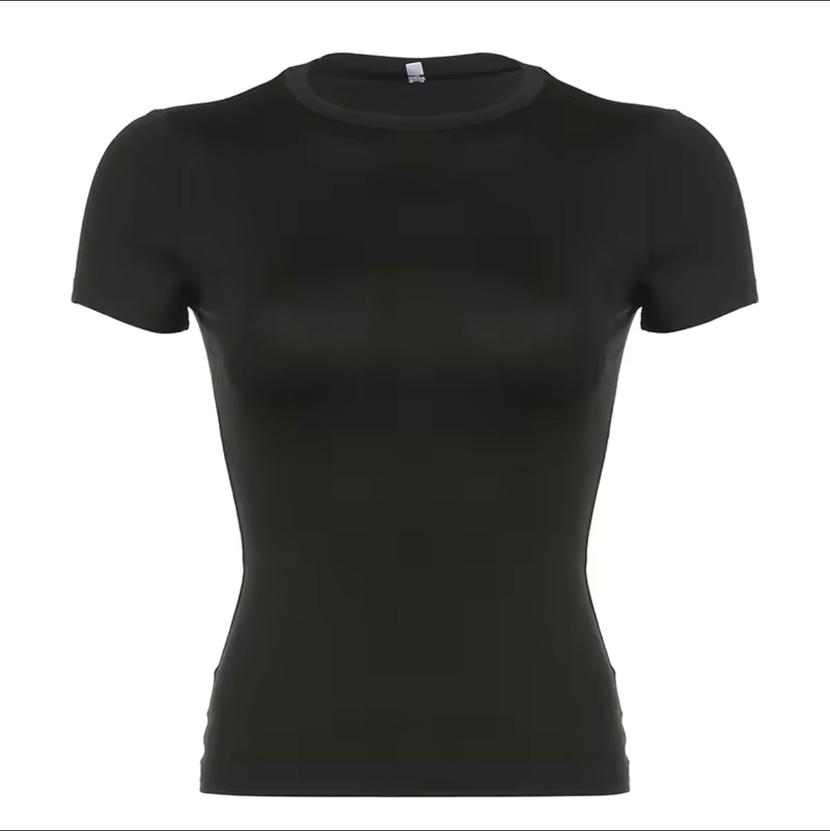 Basic Solid Crop Top for Women – Short Sleeve Y2K Vintage Tee, Harajuku Streetwear Summer Essential