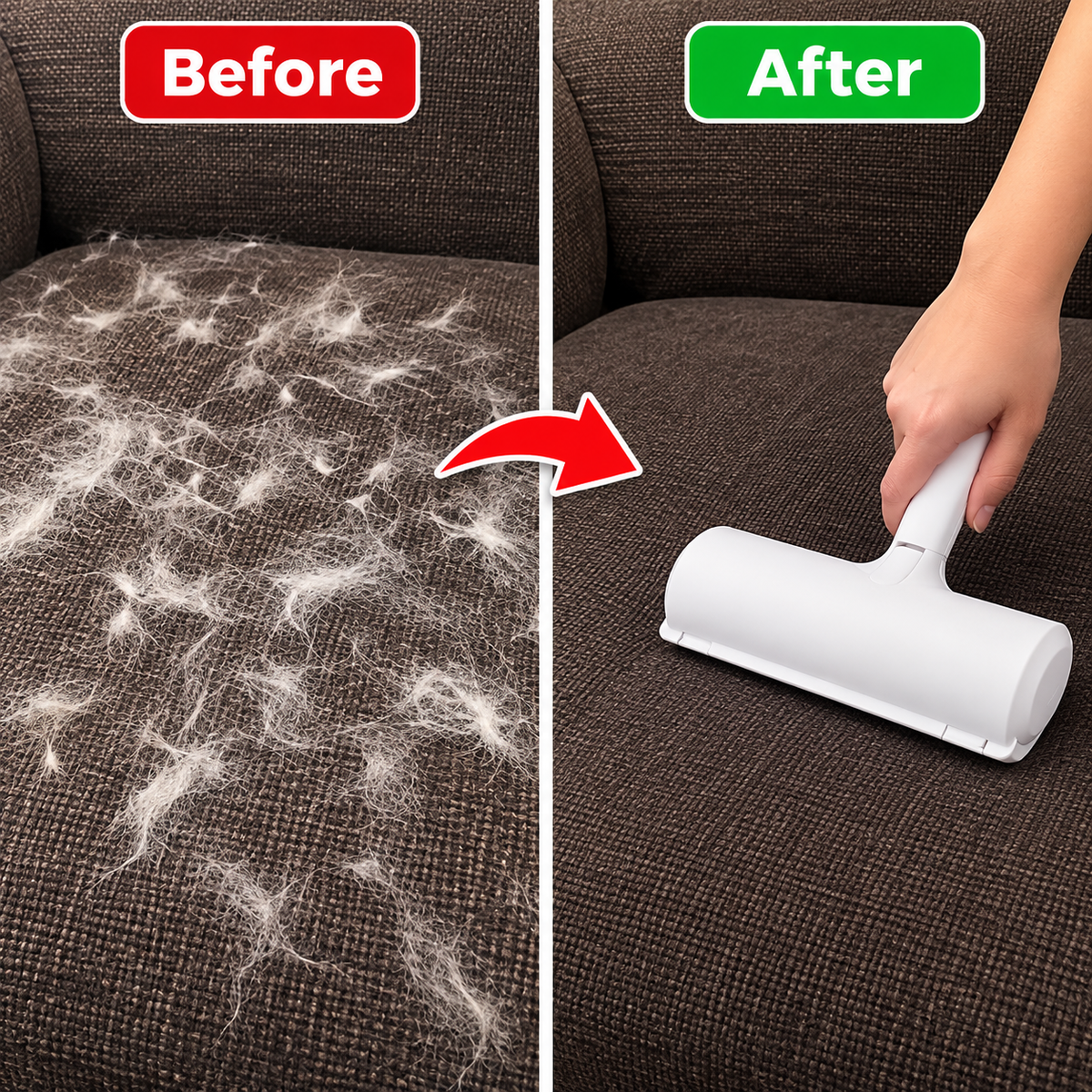 Pet Hair Remover Roller – Reusable Fur & Lint Cleaner