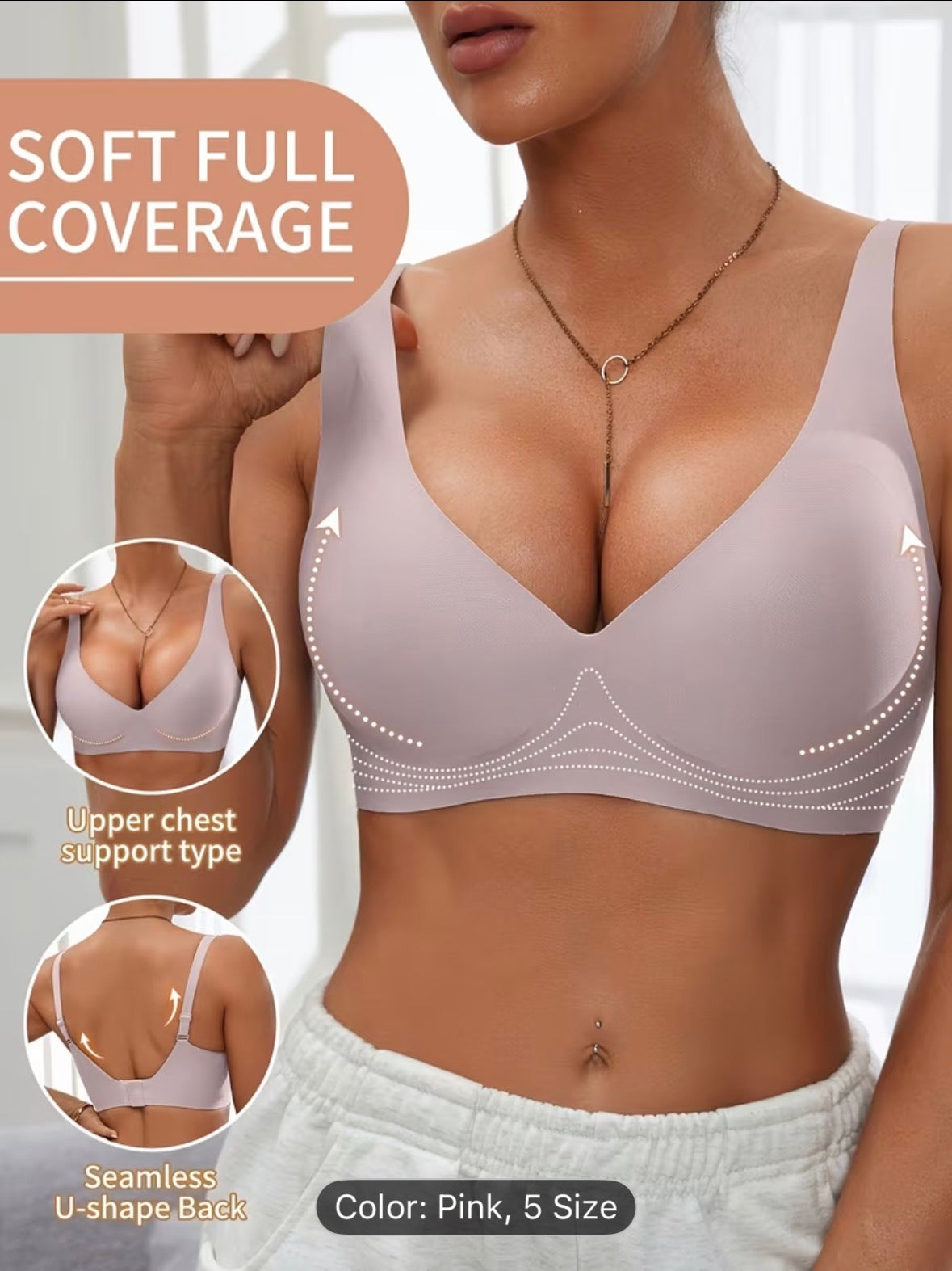 Sexy Jelly Push-Up Bra – High-Quality Comfortable Wireless Bra for Everyday Wear (Single Pack) - UltraChic