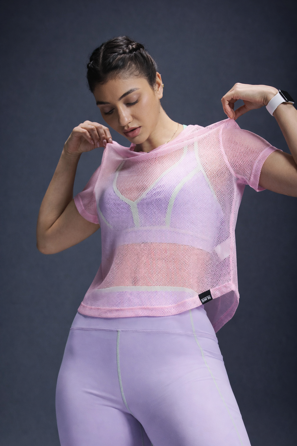 Women’s Hollow Mesh Sports T-Shirt – Breathable Lightweight Summer Activewear Casual Gym Top