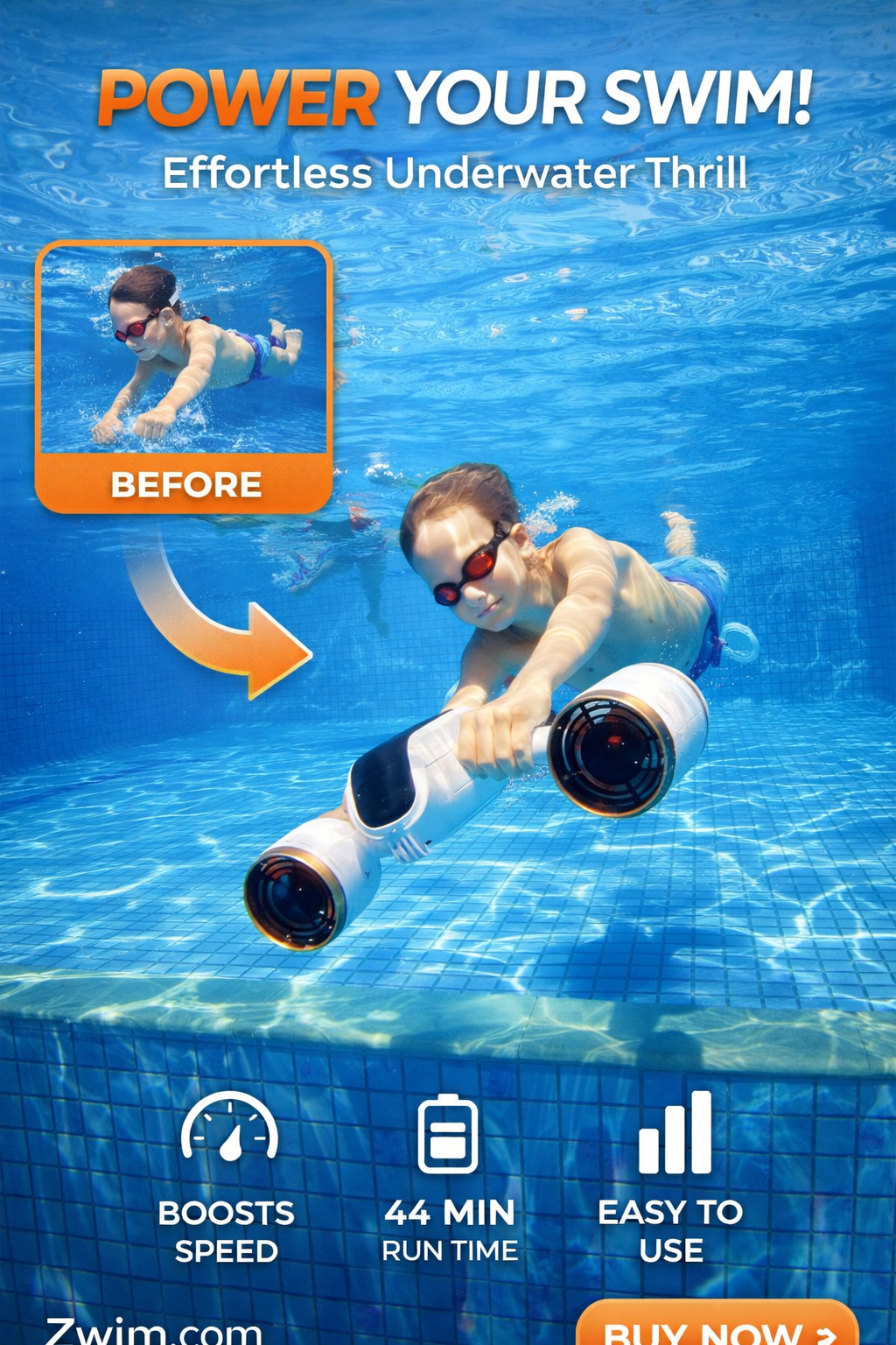 Underwater Scooter High-Speed Electric Dive Propulsion Device – Luxury Summer Water Sports Gear