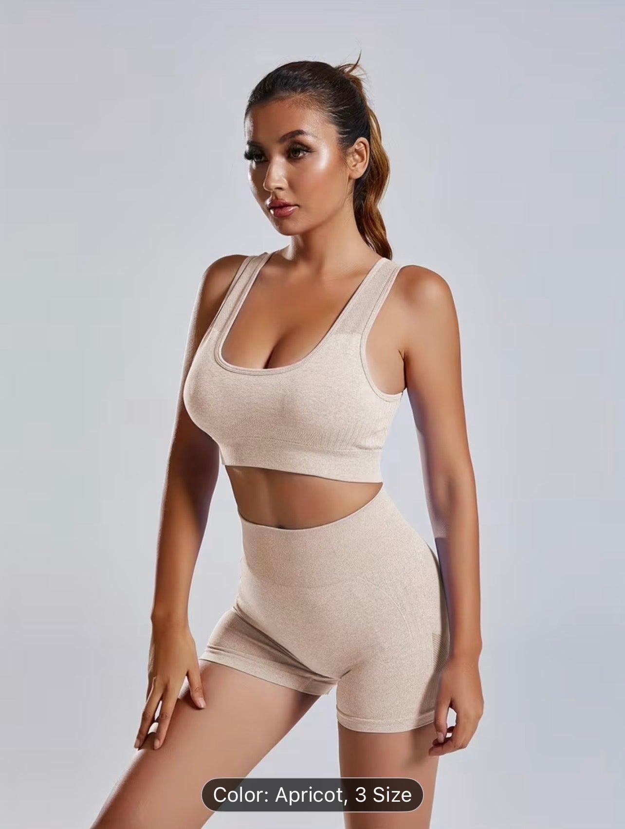 Seamless Yoga Set – High Stretch Backless Gym Wear Autumn Activewear for Women
