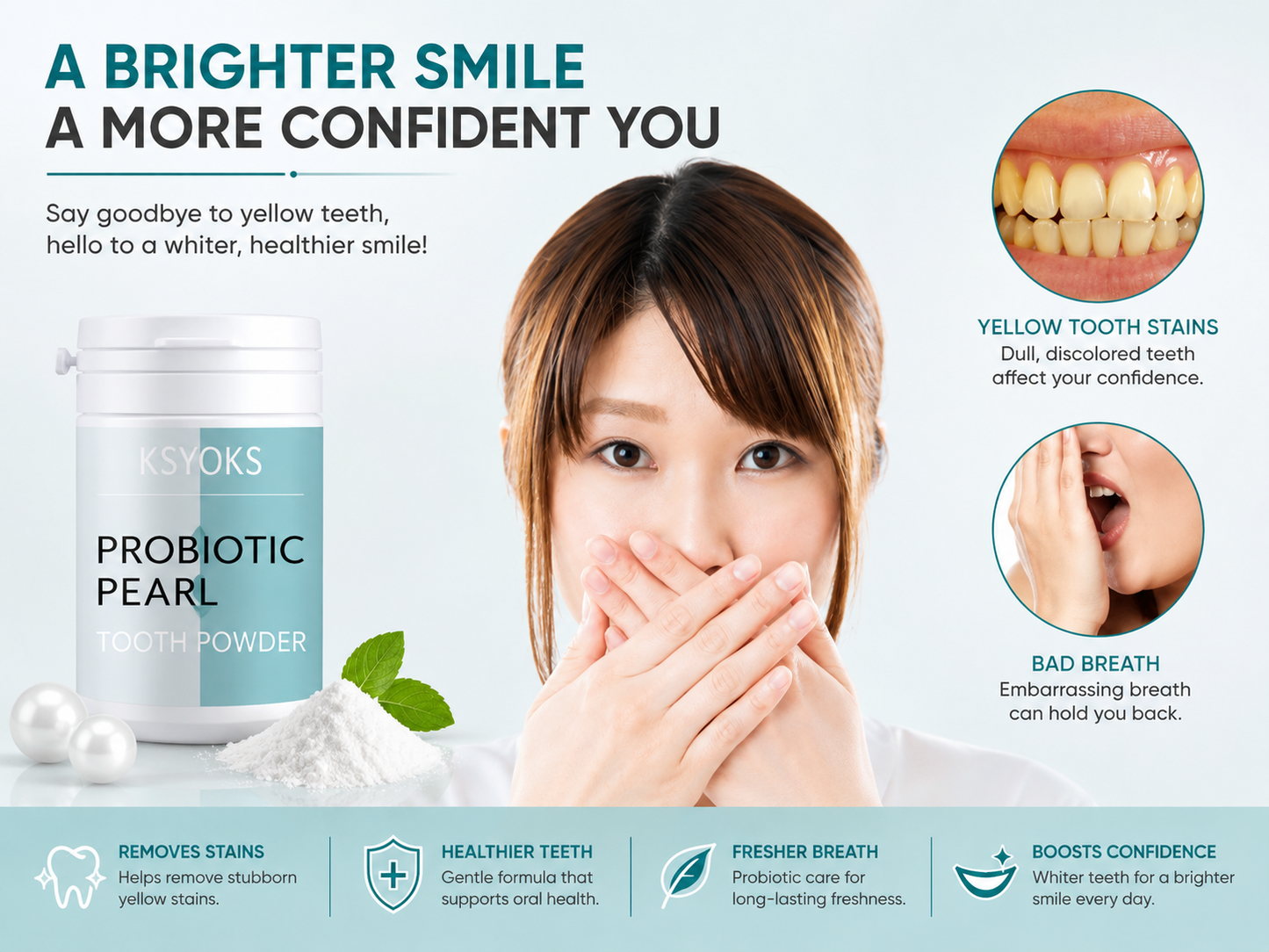 PearlGlow Teeth Whitening Powder - UltraChic