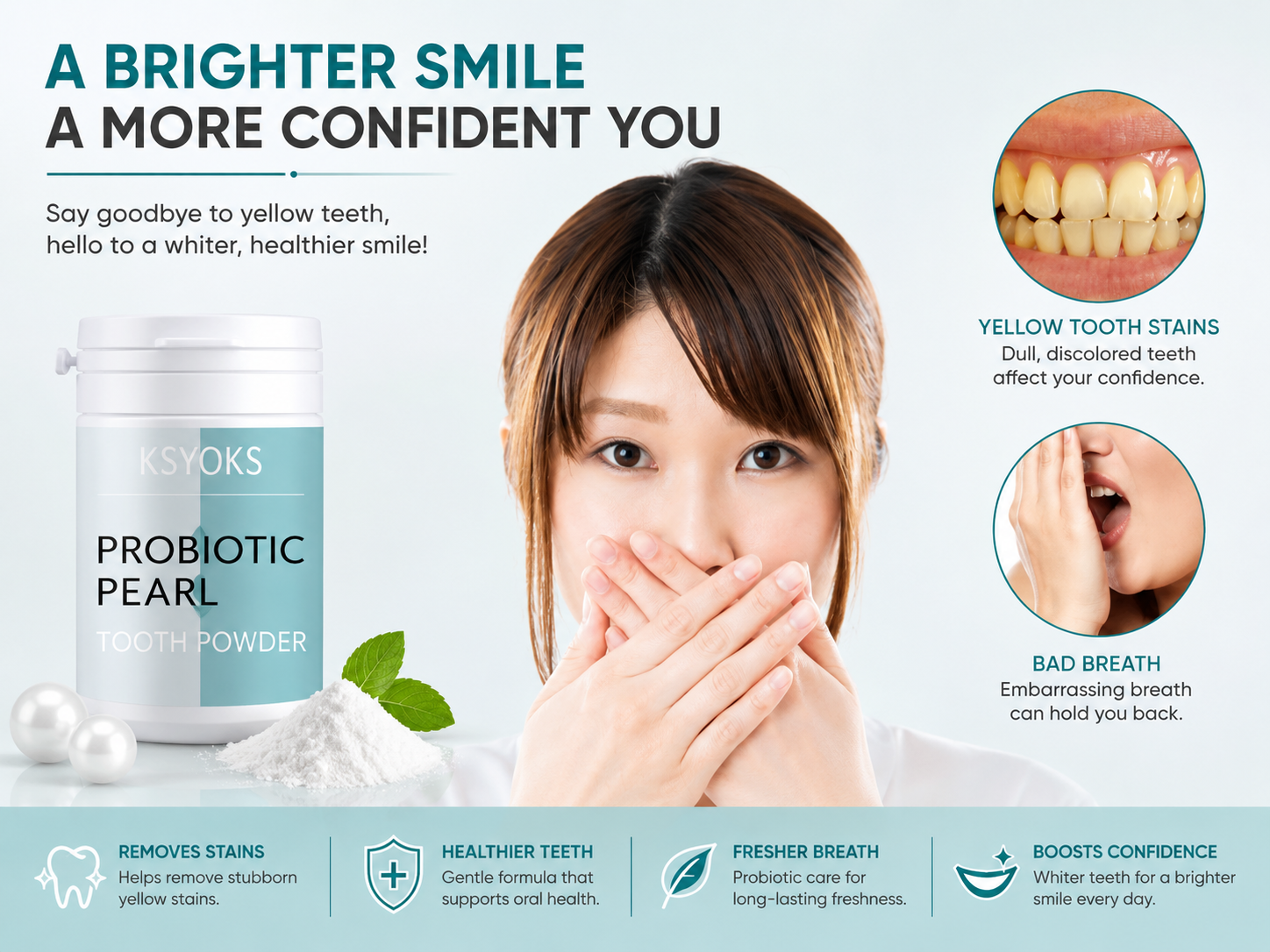 PearlGlow Teeth Whitening Powder - UltraChic