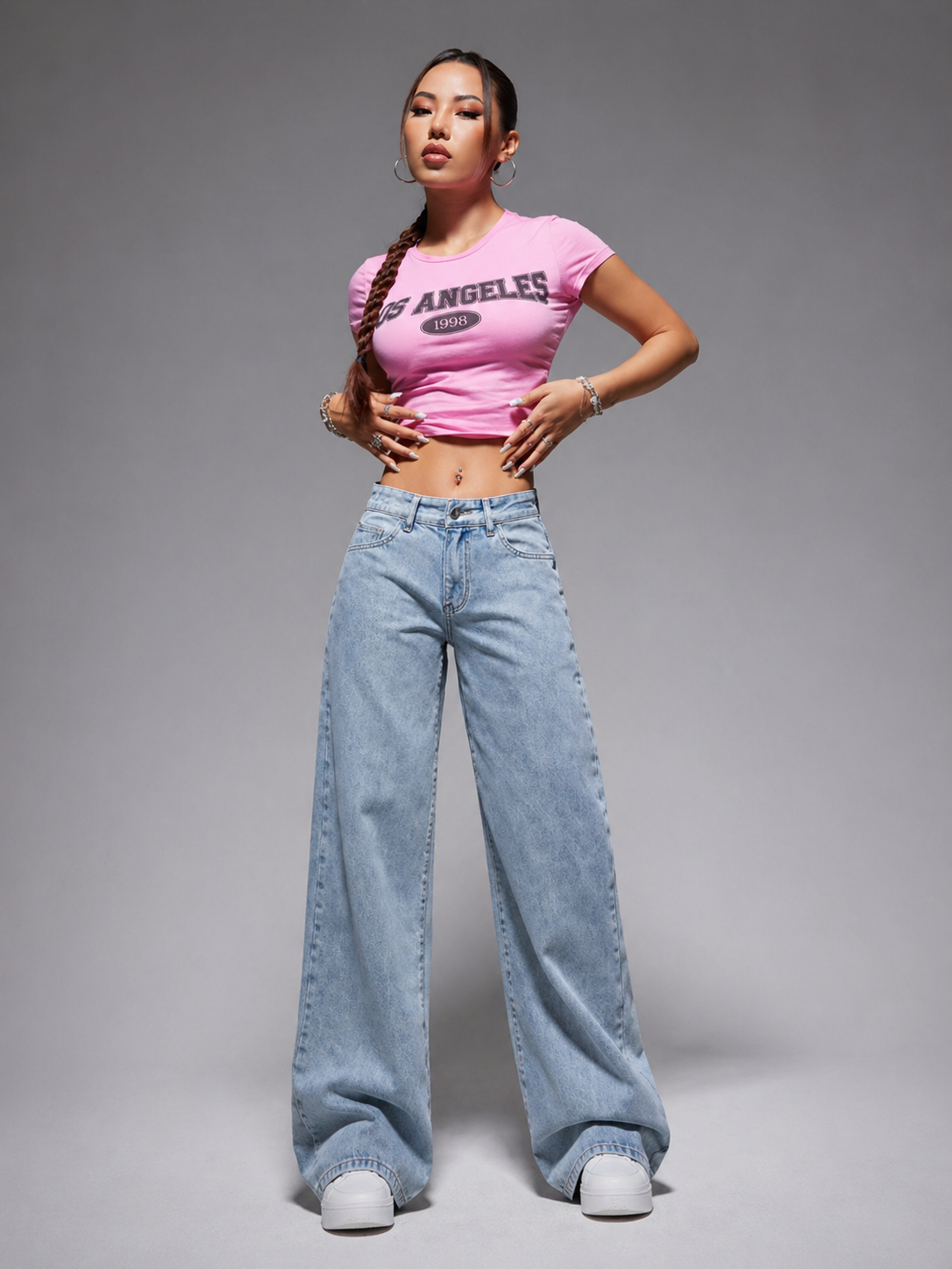 Wide Leg Jeans Relaxed Fit Effortless Chic Look All Season Women