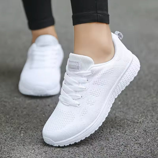 Women’s Casual Shoes – Breathable Mesh Walking Sneakers – Comfortable Flats for Gym & Daily Wear – Stylish and Durable