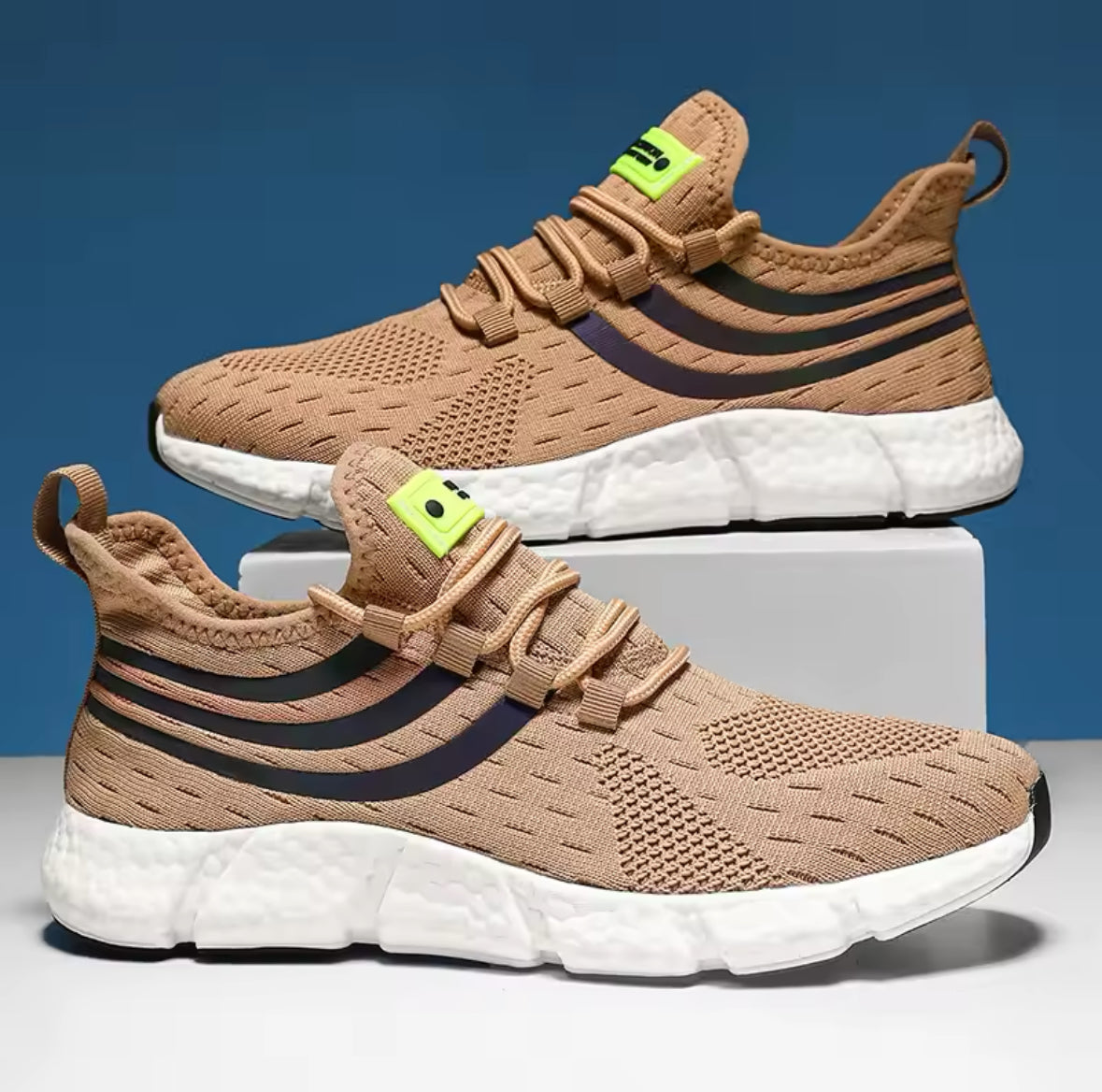 Step into Comfort and Style with Men’s Breathable Classic Running Sneakers – Lightweight, Slip-on Mesh Shoes for Outdoor Walking & Sports
