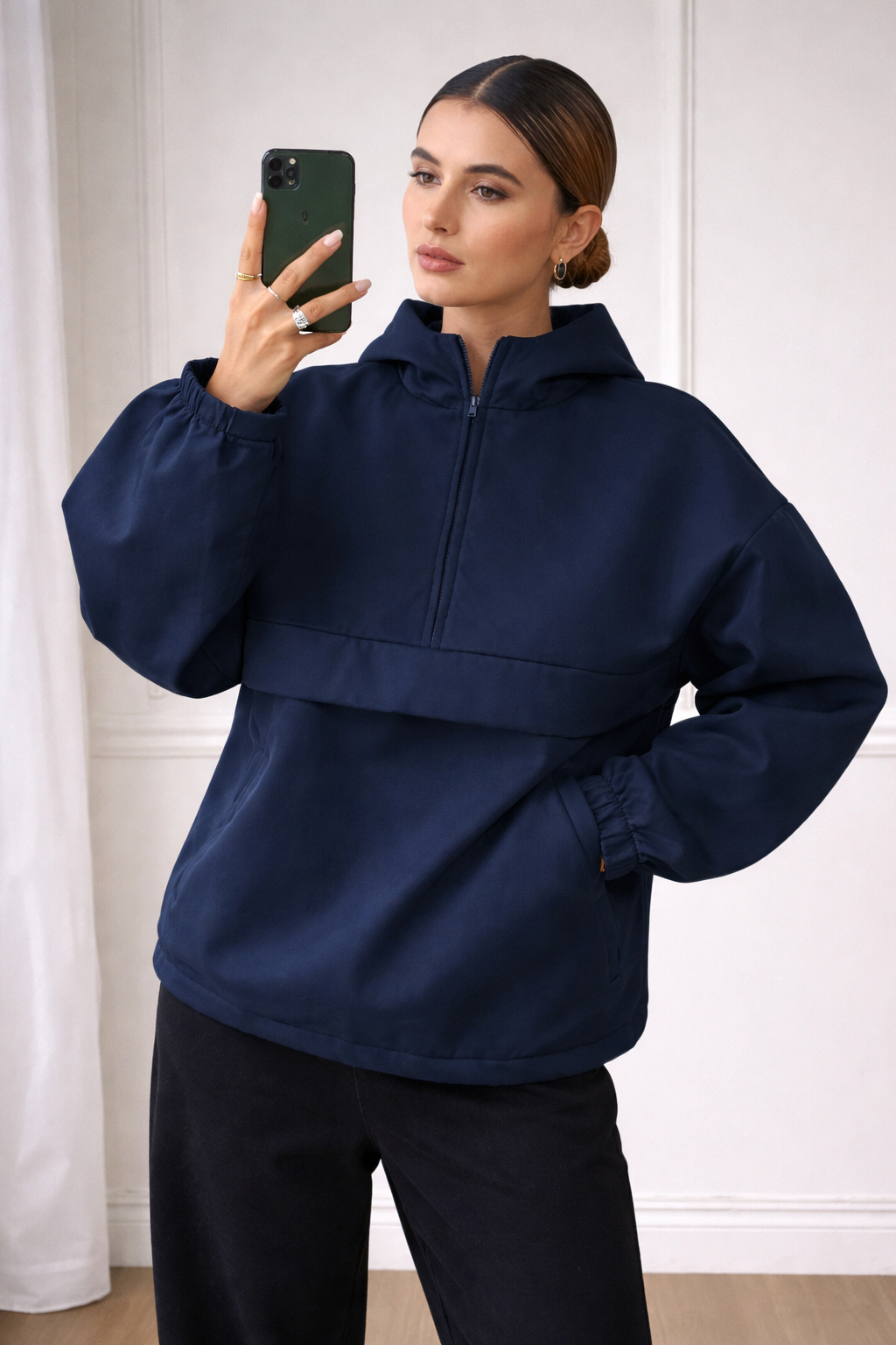 Women’s Thermal Lined Hoodie – Cozy Winter Outdoor Sweatshirt