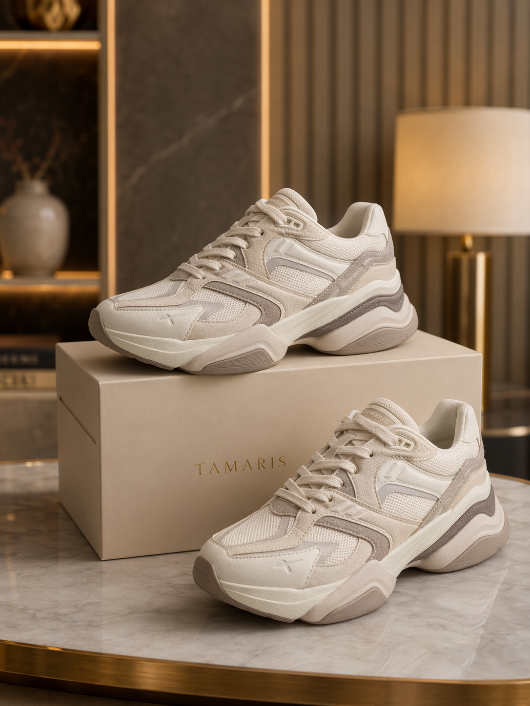 Chunky White Sneakers Ultra Comfort Clean Elevated Look All Season Women - UltraChic