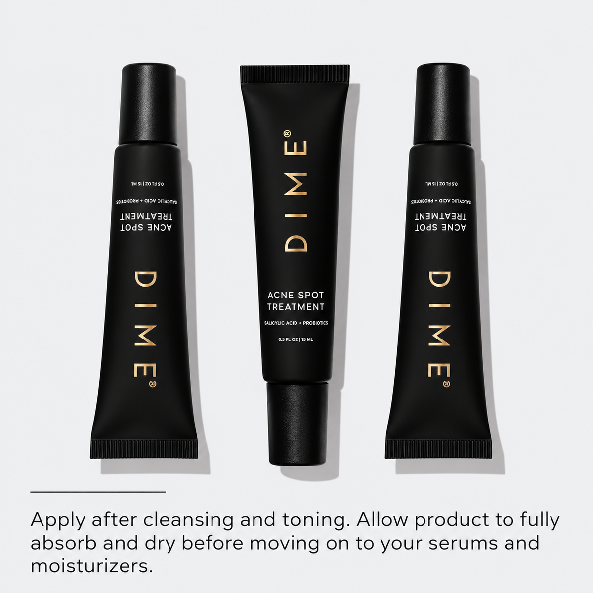 DIME Beauty Acne Spot Treatment – Salicylic Acid Blemish Gel for Oily & Acne-Prone Skin, 15 ml
