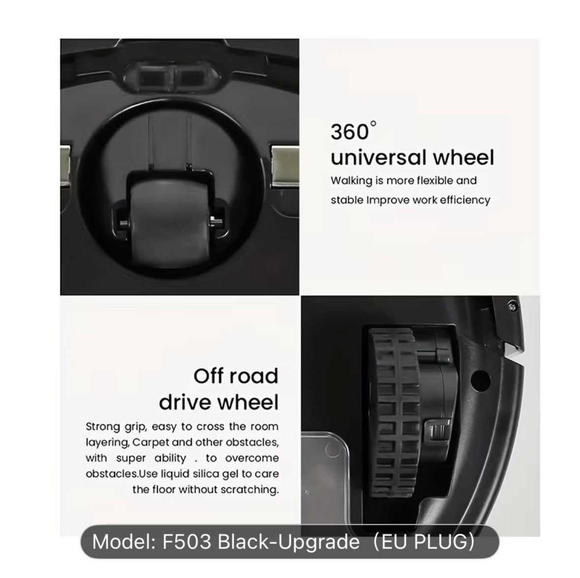 Smart Robot Vacuum Cleaner – Automatic Floor Cleaning with Suction & Mop for Dust, Pet Hair & Mess‑Free Home - UltraChic