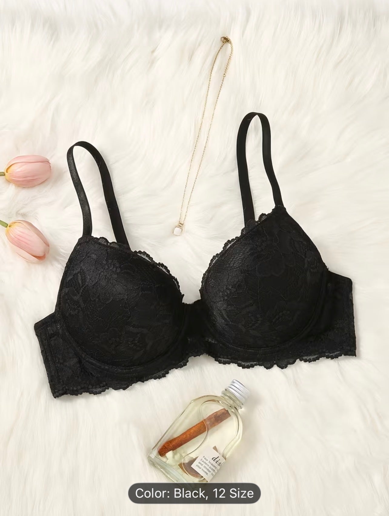 Women’s Lace Patchwork Underwire Bra – Elegant Supportive Lingerie - UltraChic