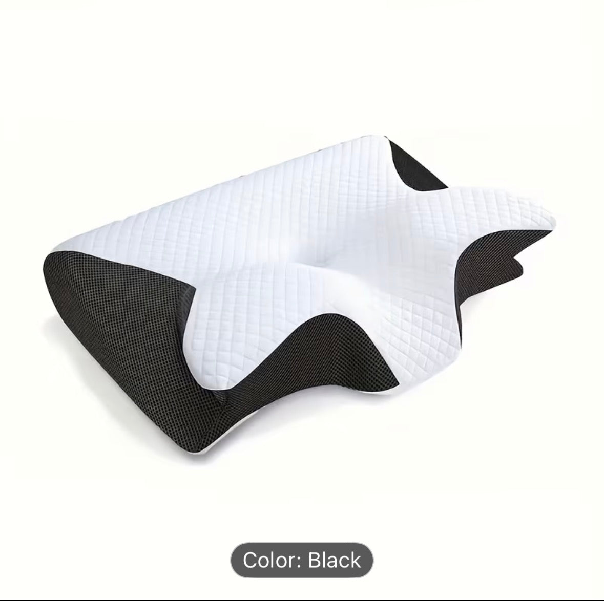 Ergonomic Cervical Neck Pillow – Breathable & Airy Support for Back and Side Sleepers, Comfortable Contour Design, Ideal for Parents & Seniors - UltraChic