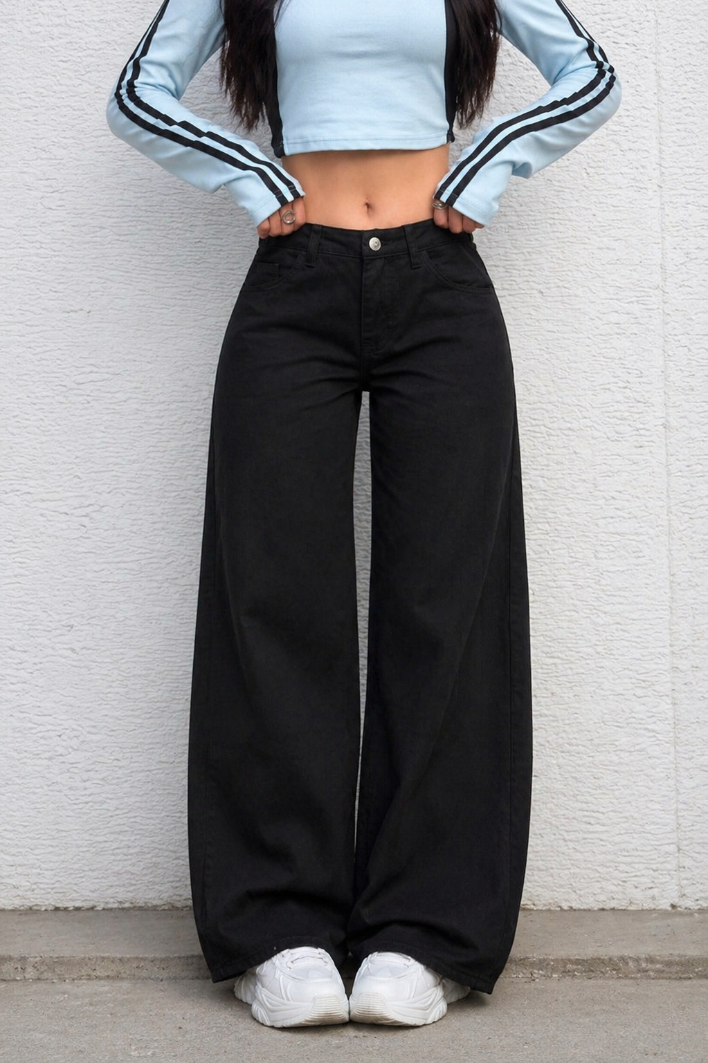 Wide Leg Jeans Relaxed Fit Effortless Chic Look All Season Women