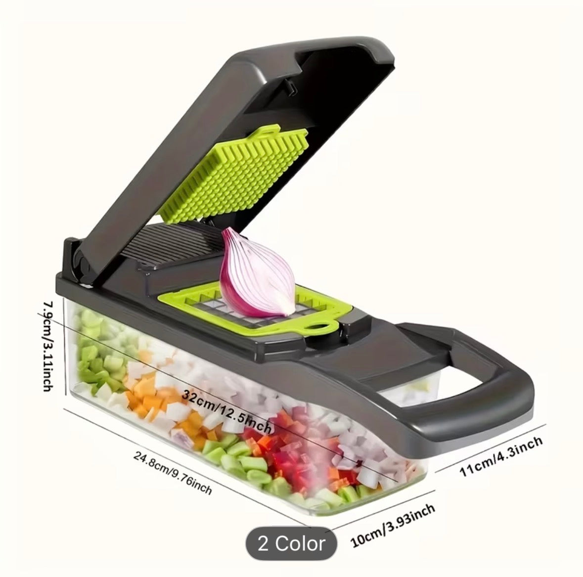 10-in-1 Multifunction Vegetable Chopper – Fast, Easy & Mess-Free Food Prep for Every Home