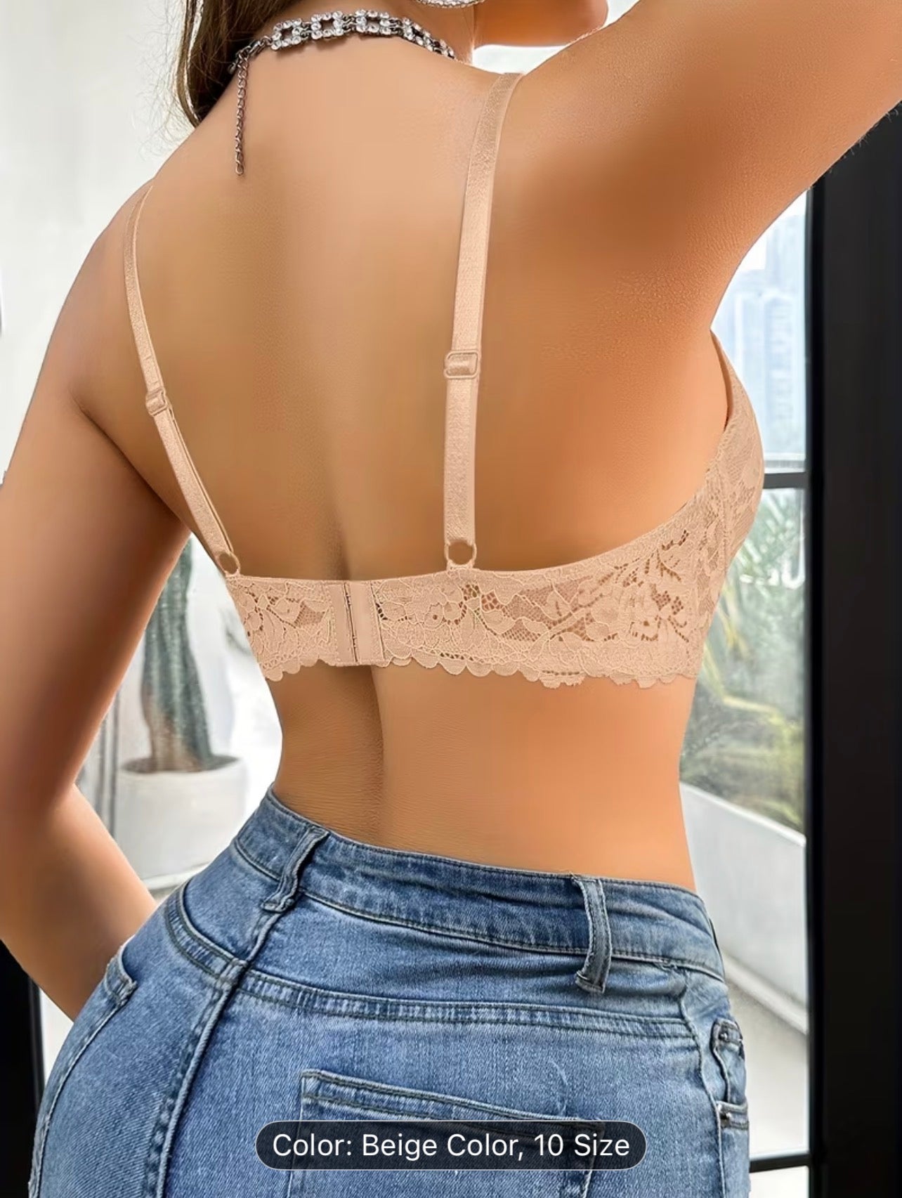 Women’s Lace Patchwork Underwire Bra – Elegant Supportive Lingerie - UltraChic