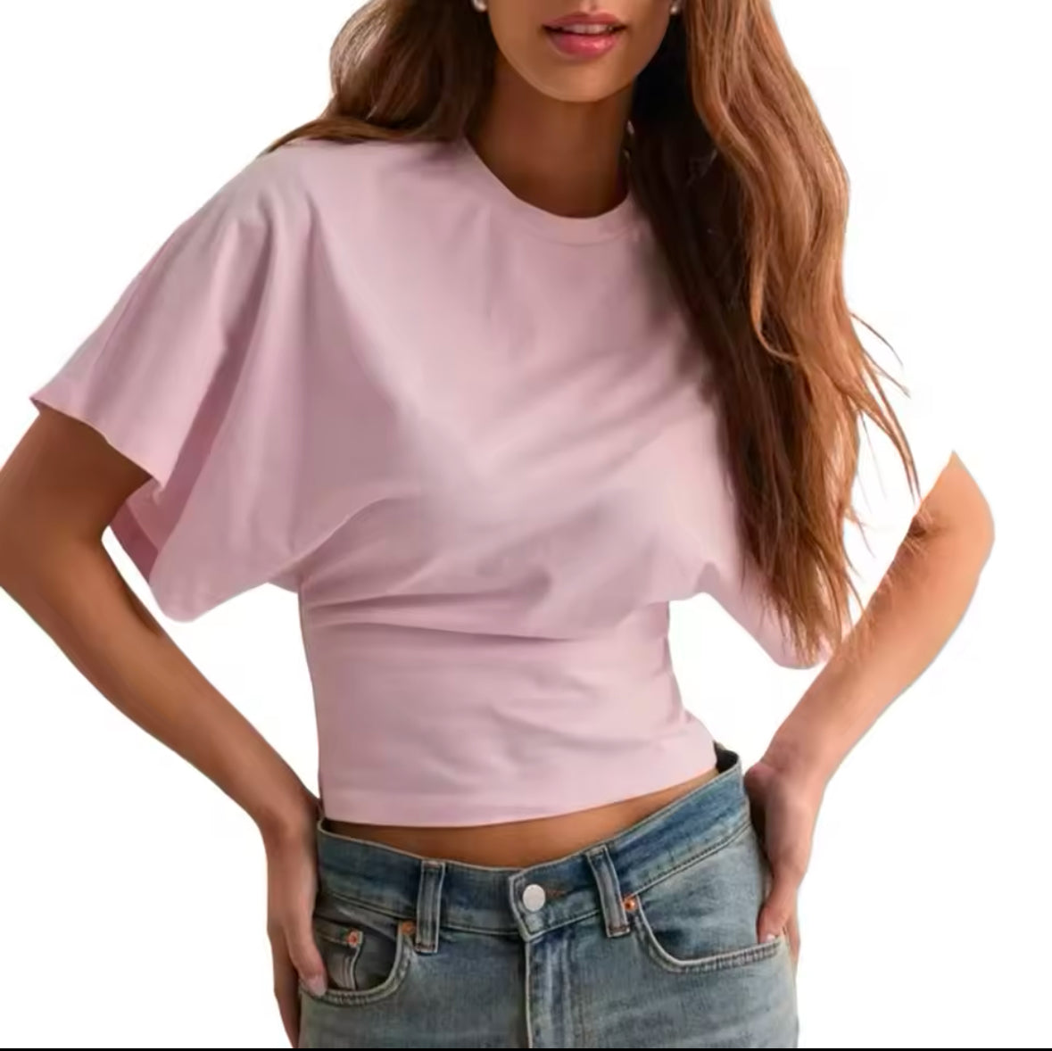 MISSGUIDED Street Fitted Waist Dolman Sleeves Top – Stylish and Comfortable Loose-Fit Look