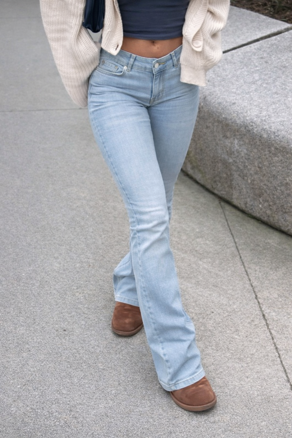 Low Rise Y2K Flare Jeans – Cotton Retro Street Style - UltraChic