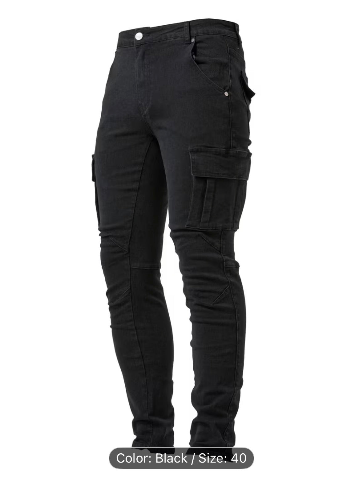 Men’s Slim-Fit Stretch Jeans with Multiple Pockets – Comfortable Street Style Denim for Everyday & All-Season Wear - UltraChic