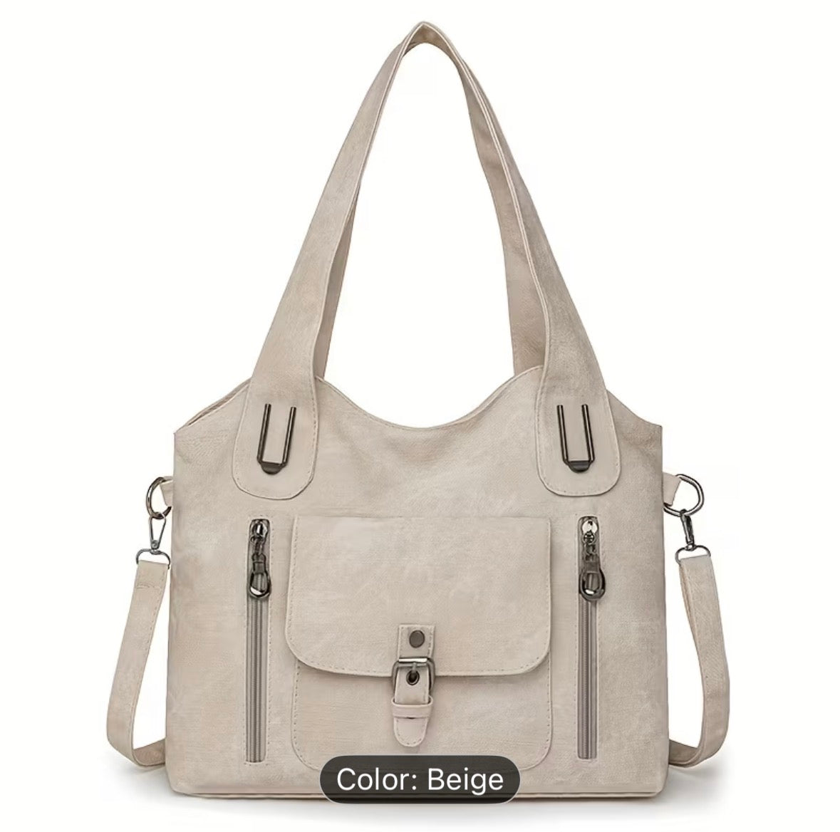 Women’s Soft Tote Shoulder Bag – Detachable Strap, Daily & Work Bag, Stylish Everyday Carry Handbag - UltraChic