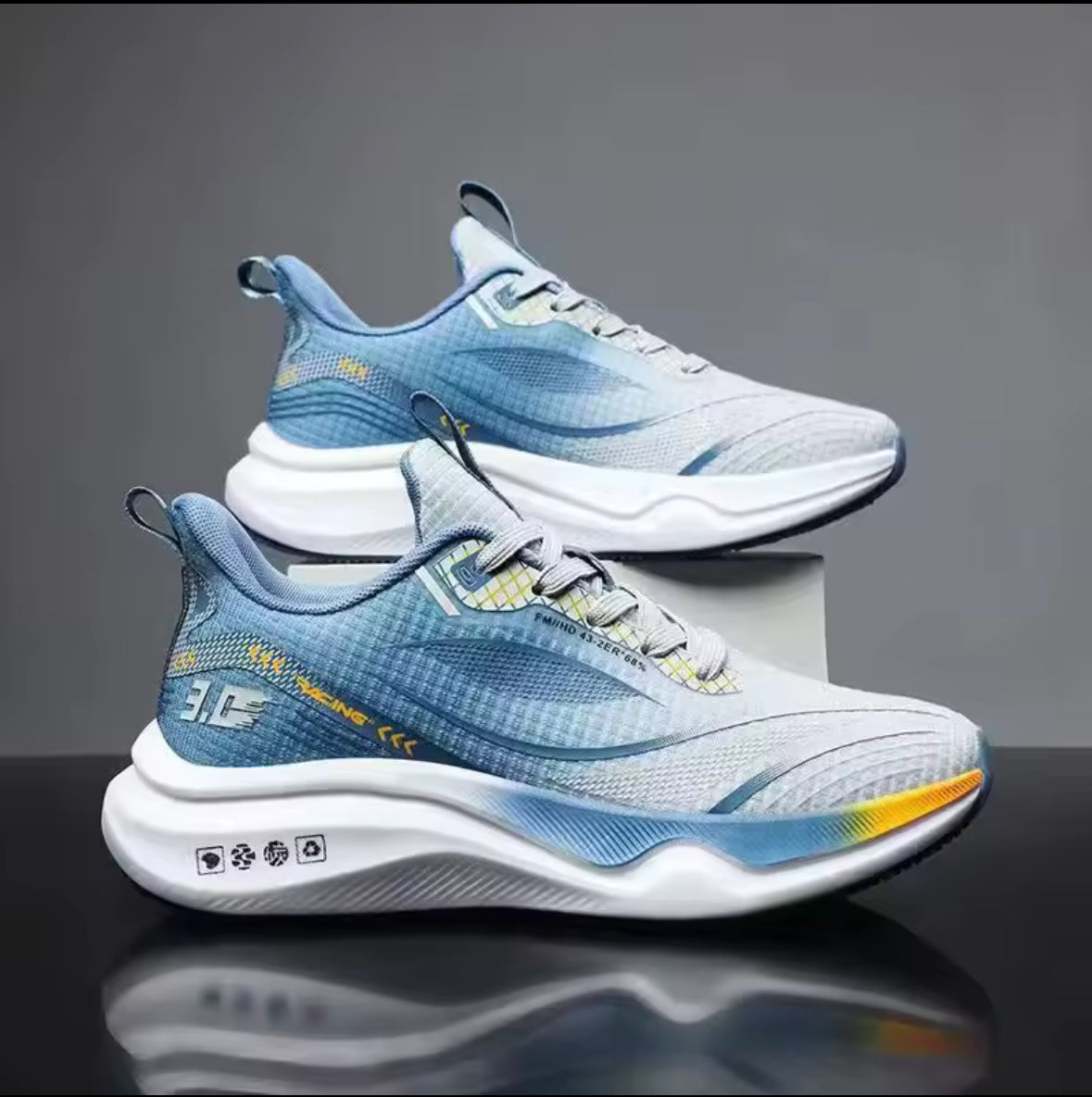 Men’s Casual Running Shoes – Breathable, Trendy Outdoor Sport Sneakers with Comfortable Low-Top Design & Durable PVC Outsole - UltraChic