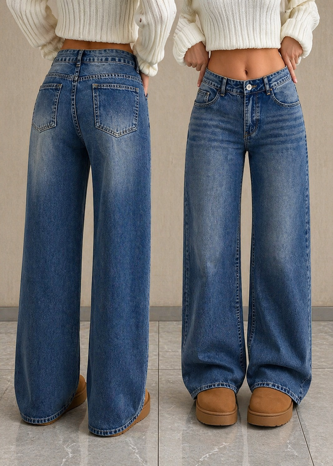Low Waist Straight Leg Jeans Light Wash Effortless Slim Look Spring Summer Women