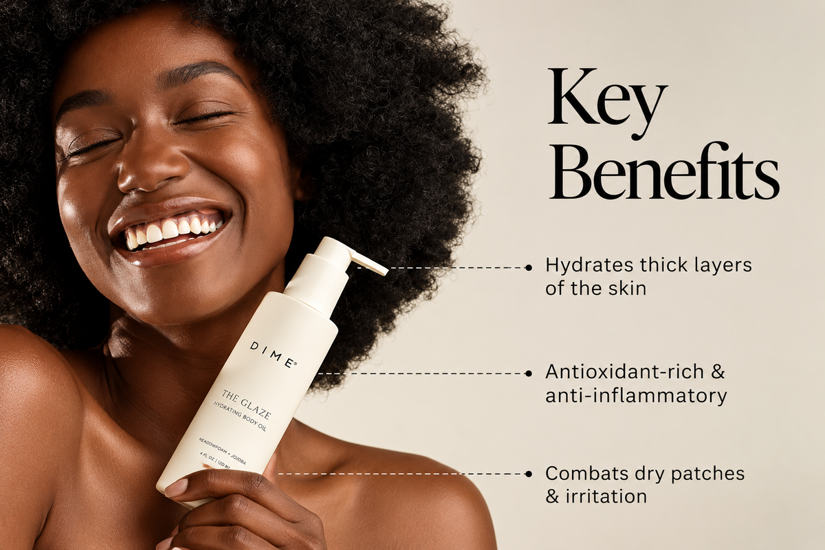 DIME Beauty The Glaze Hydrating Body Oil – Nourish, Hydrate &amp; Glow