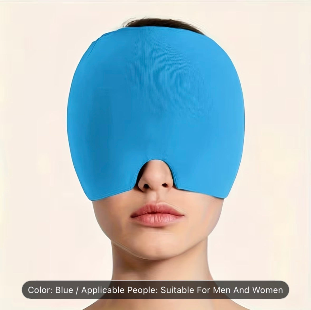 Reusable Cold Gel Relax Cap – Cooling Eye & Face Mask for Headache, Migraine Relief, Stress & Better Sleep