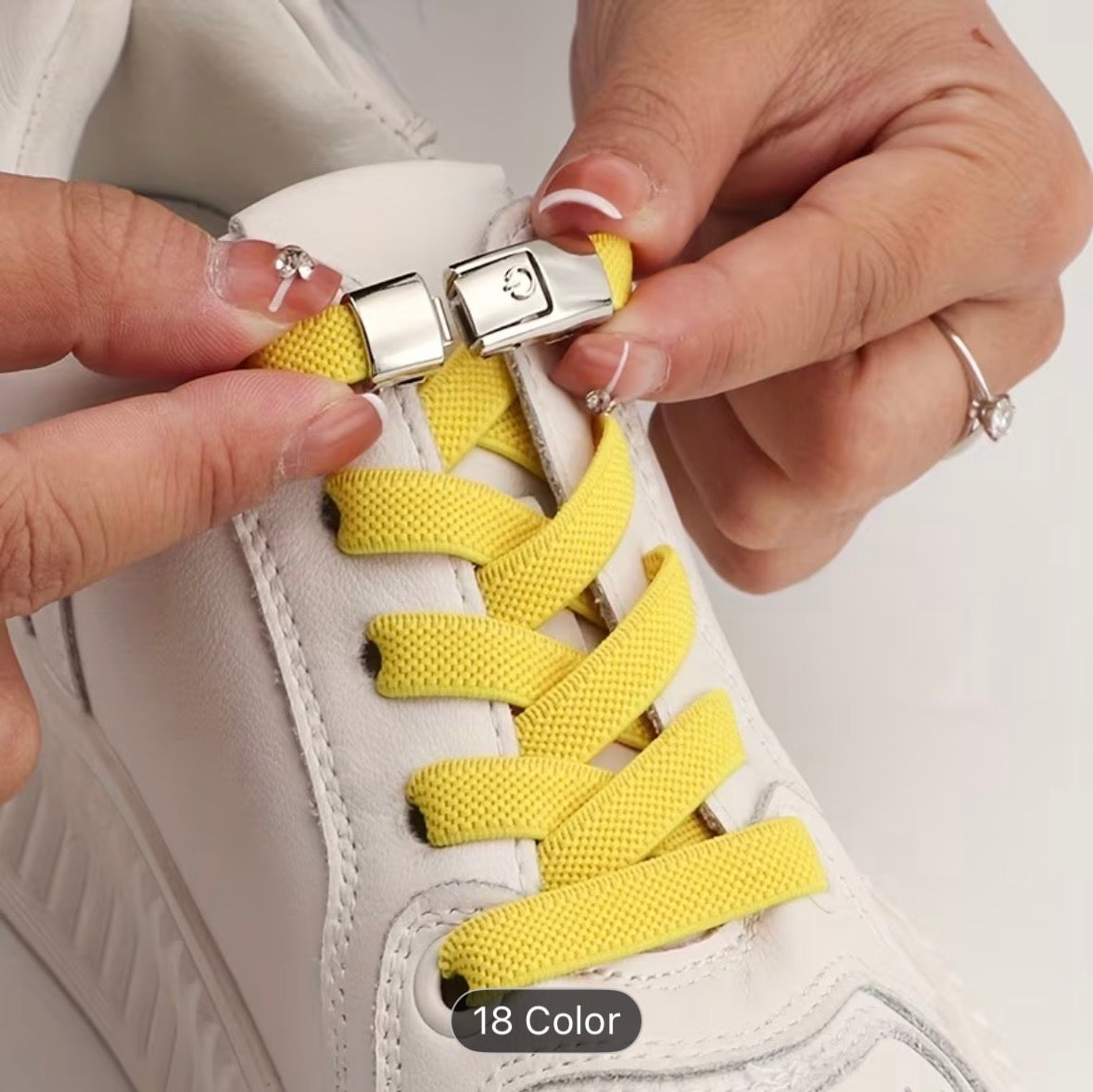 No-Tie Elastic Shoelaces with Buckles – Quick Lock Laces for Sneakers, Sports & Kids Shoes - UltraChic
