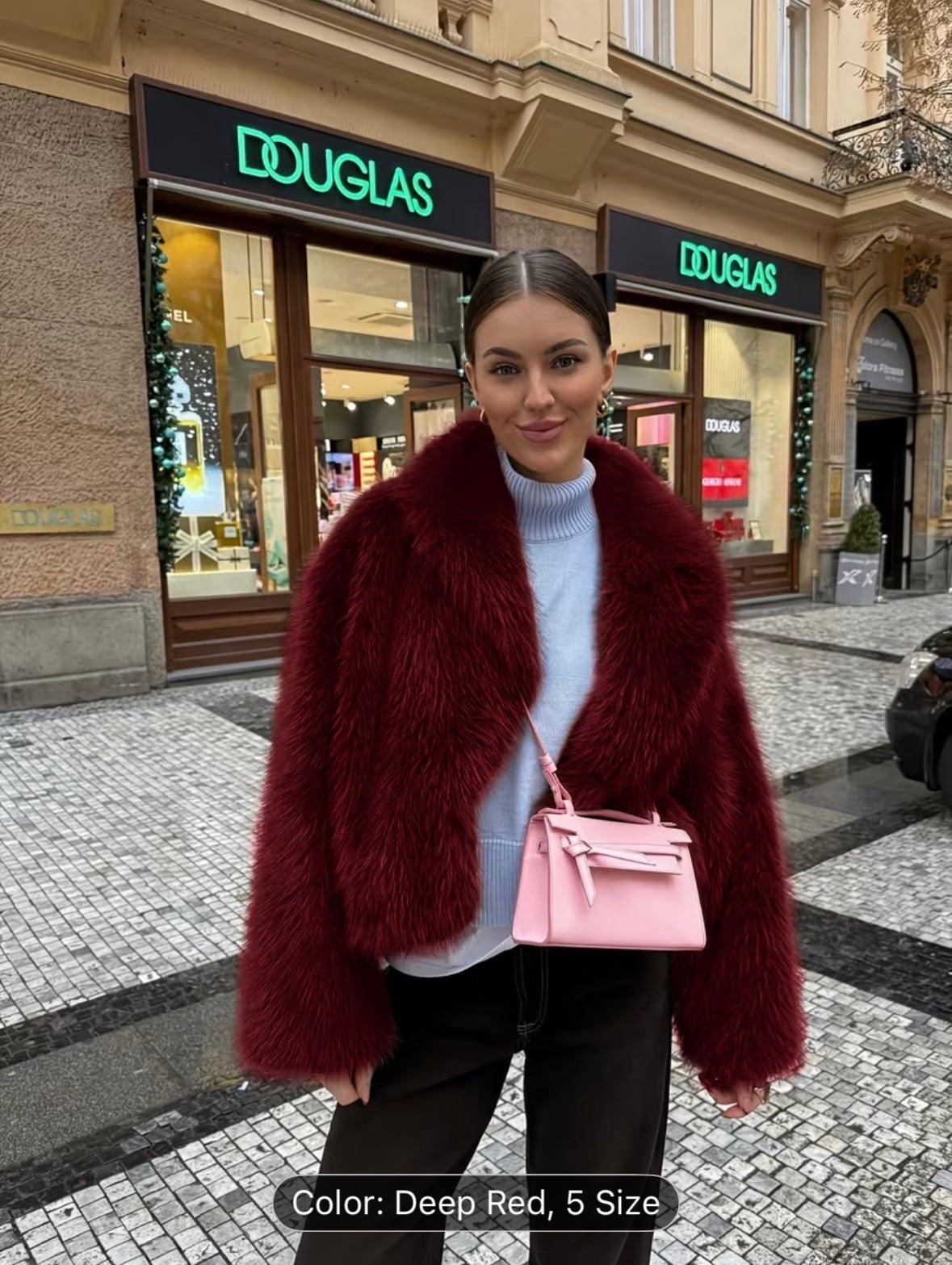 Women’s Faux Fur Winter Short Coat – Warm Plush Fashion Jacket for Cold Weather - UltraChic