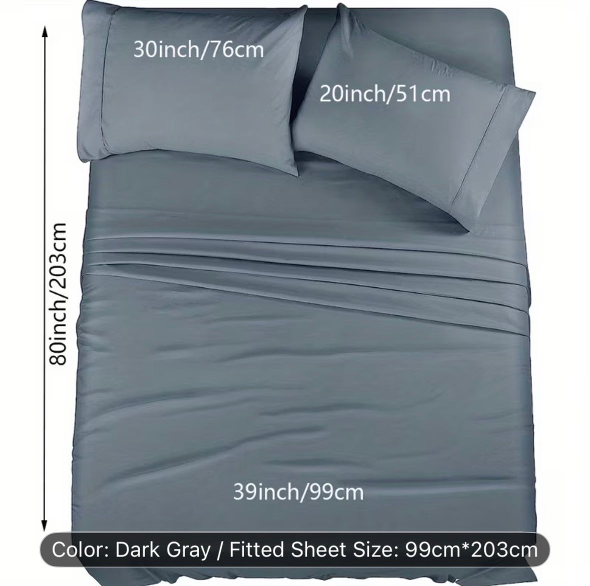 Queen Size 4-Piece Sheet Set – Breathable Cooling Bed Sheets, Hotel Quality Ultra-Soft Wrinkle-Free Bedding