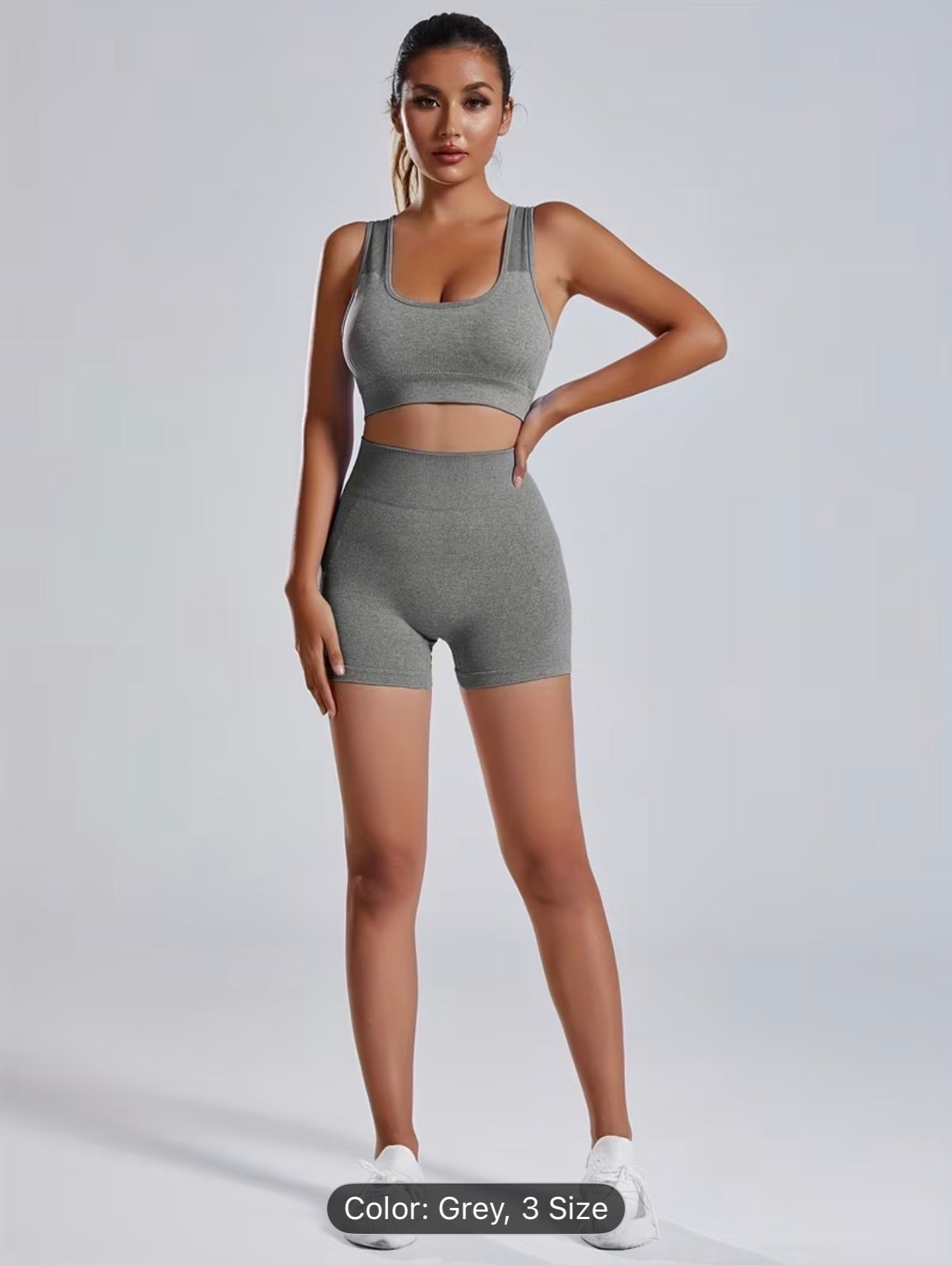 Seamless Yoga Set – High Stretch Backless Gym Wear Autumn Activewear for Women