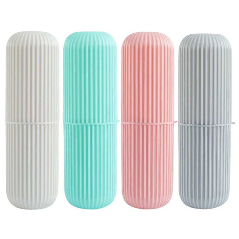 1PC Portable Toothbrush Cup – Travel Toothpaste Holder & Bathroom Storage Case Organizer - UltraChic
