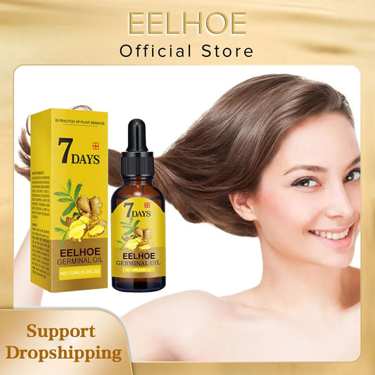 EELHOE Ginger Essence Hair Growth Oil – Stimulate Hair Growth, Strengthen and Nourish for Healthier, Thicker Hair