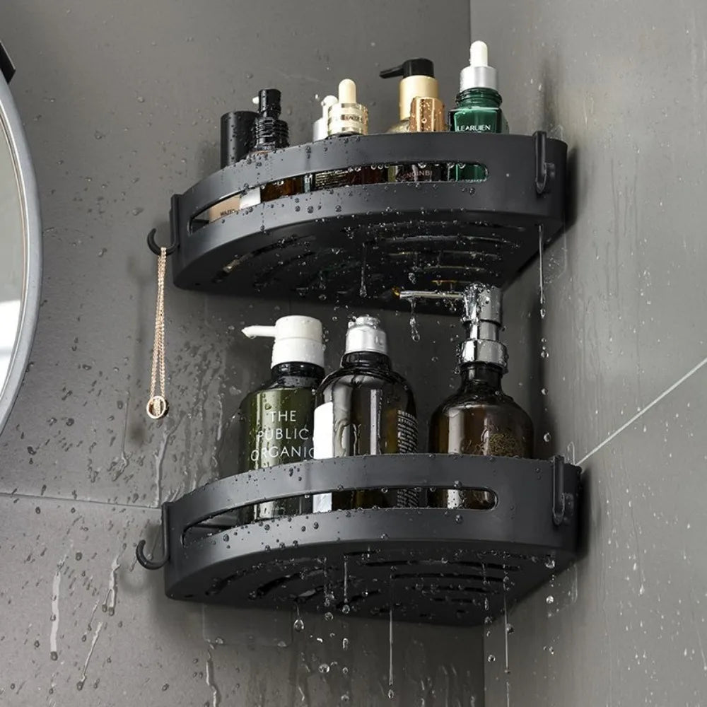 3/2/1 PCS No Punching Required Bathroom Shampoo Holder – Wall-Mounted Storage Organizer - UltraChic