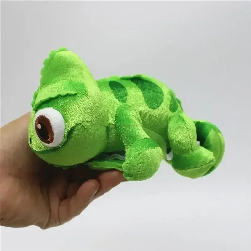 Cartoon Chameleon Plush Toy – Soft Stuffed Animal, Rapunzel Shoulder Buddy, Fun Gift for Girls & Kids