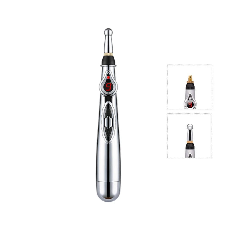 Electric Acupuncture Massage Pen – Pain Relief Therapy for Back, Neck & Face – Meridian Energy & Beauty Roller