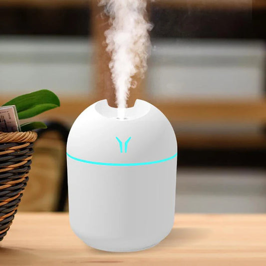250ML USB Mini Air Humidifier with LED Lamp – Portable, Quiet, and Efficient Air Moisturizer for Home & Office