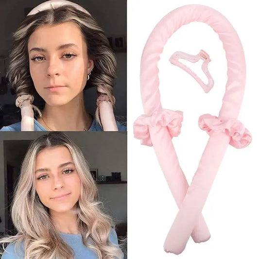 "Heatless Hair Curling Wrap Kit – Effortless, Damage-Free Curls for Perfect Hairstyles!"