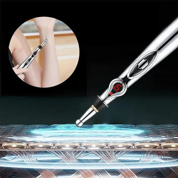 Electric Acupuncture Massage Pen – Pain Relief Therapy for Back, Neck & Face – Meridian Energy & Beauty Roller