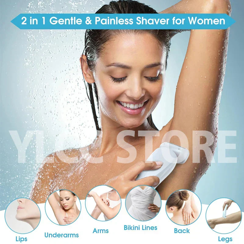 SmoothGlide Women’s Electric Razor  Painless, Rechargeable  Effortless Shaving Experience