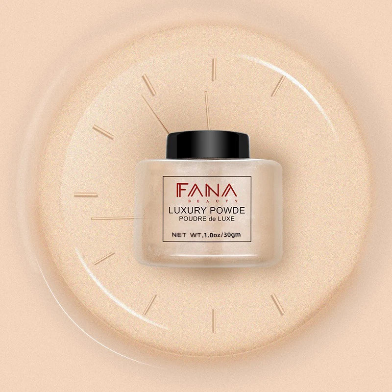 4-Color Luxury Loose Powder – Oil-Control Foundation for a Flawless, Matte Finish – Perfect for Long-Lasting Makeup